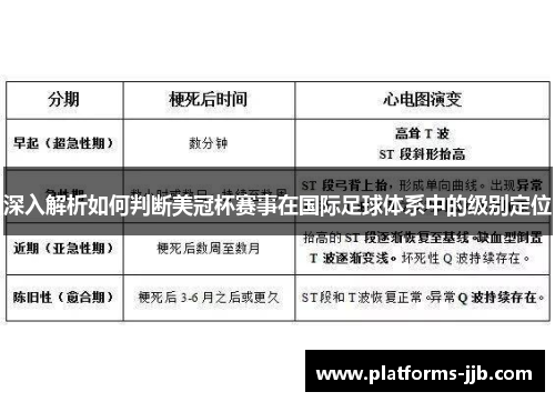 深入解析如何判断美冠杯赛事在国际足球体系中的级别定位